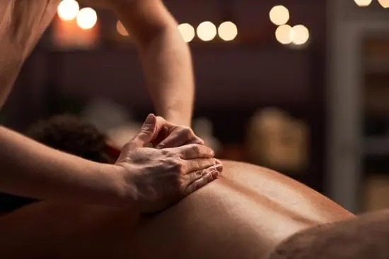 Professional deep tissue massage treatment at a villa in Bali