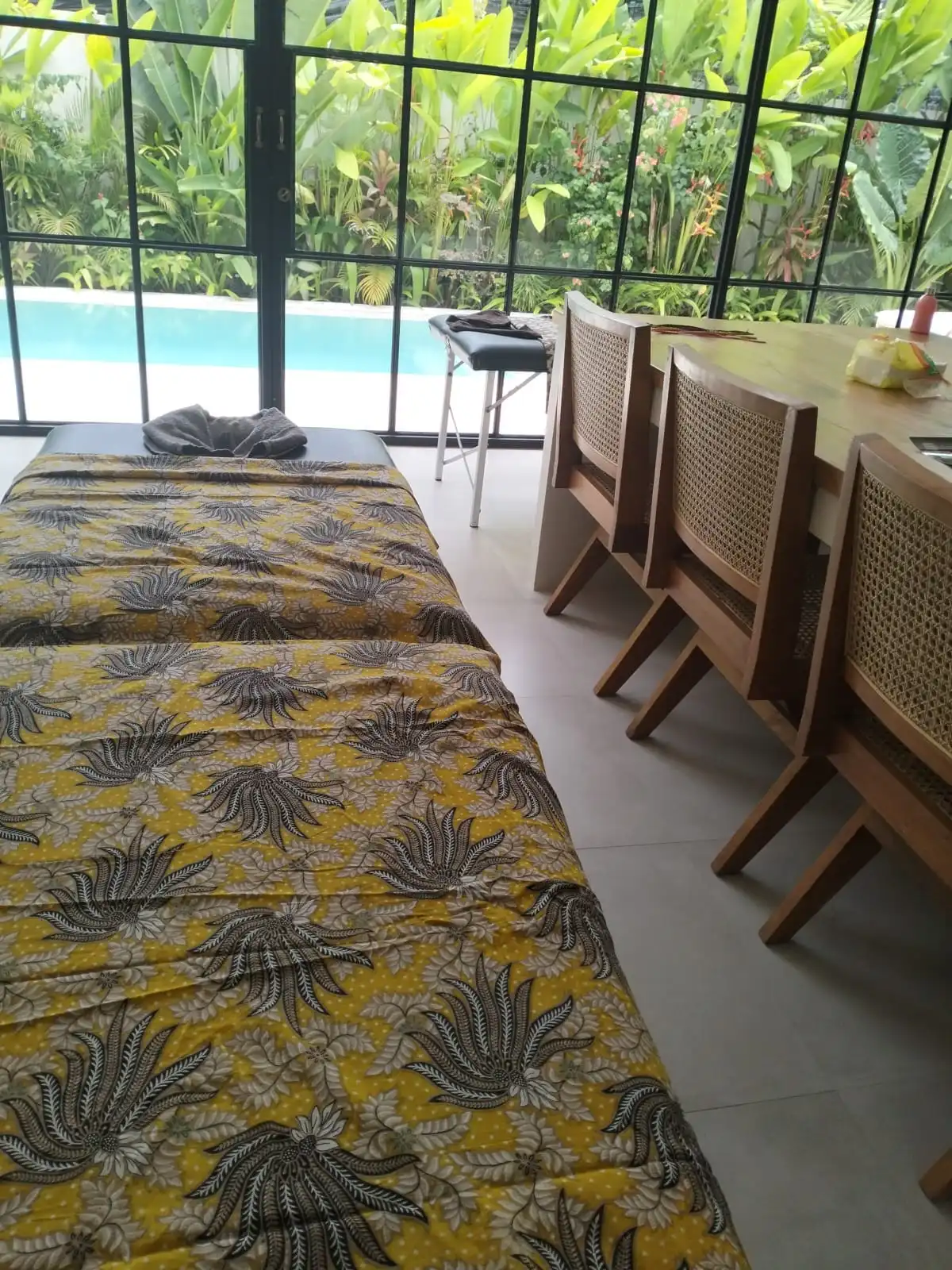 Relaxing home massage service at a private villa in Bali